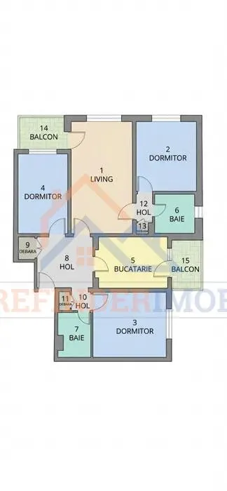 4 camere Rahova, renovat, 2 balcoane+boxa - foto 8