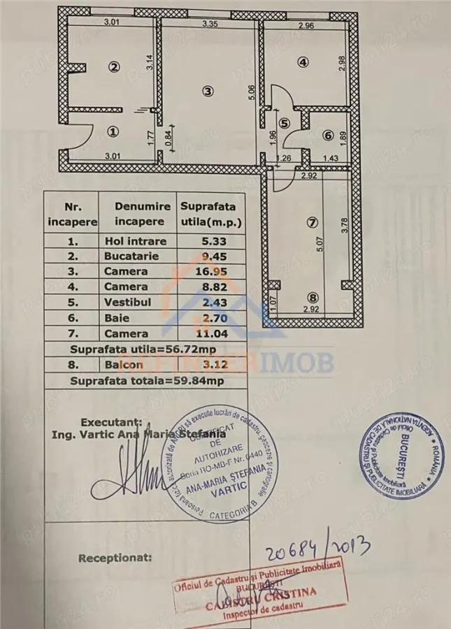 Apartament de vanzare cu 3 camere, zona Trapezului - foto 9