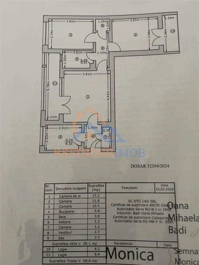 Apartament de vanzare cu 3 camere, zona Titan - Piata Minis - foto 6