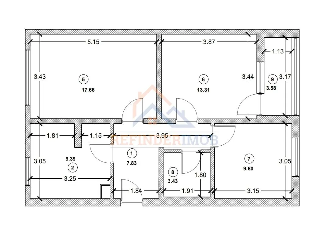 Apartament de vanzare cu 3 camere, zona Titan - foto 6