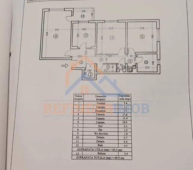 Apartament 3 camere zona Margeanului - foto 9