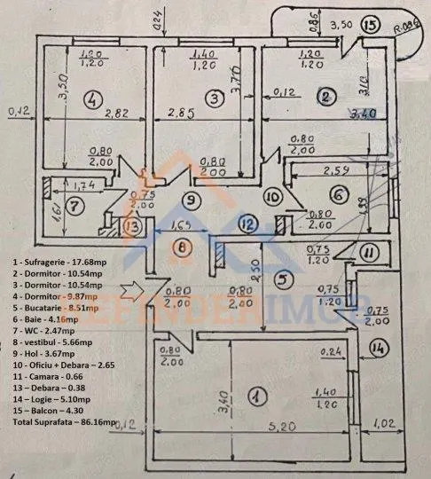 Vanzare apartament 4 camere zona  Margeanului - Dumbrava Noua - foto 1