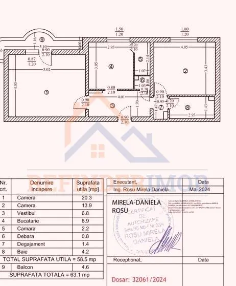 Vanzare Apartament cu 2 camere, zona 13 Septembrie - foto 8
