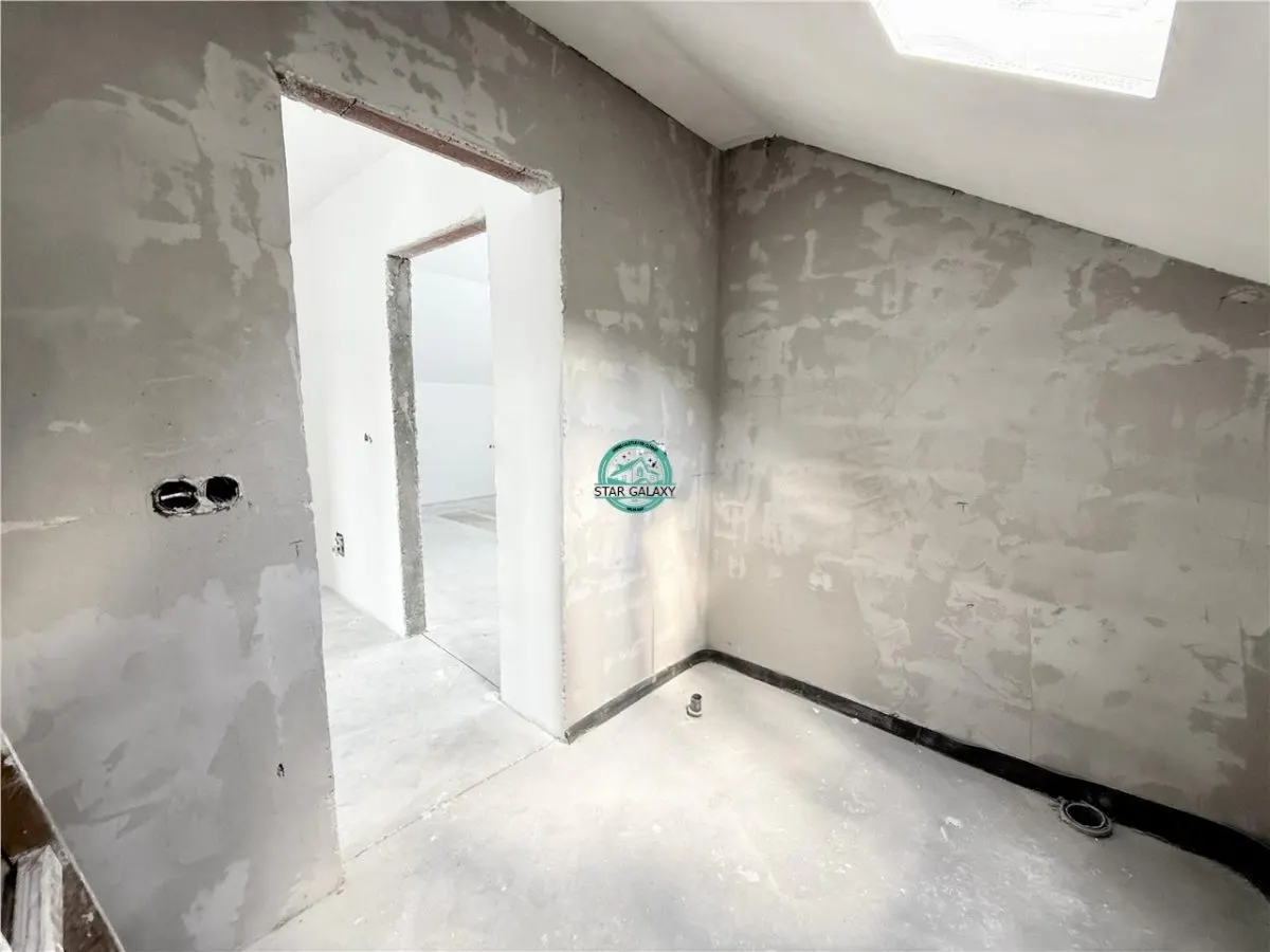 Casa noua cu 5 camere de vanzare semifinisata, teren 500 mp in Corunca - foto 9