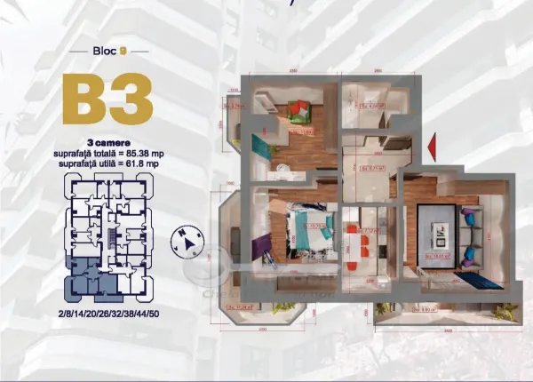 Apartament 3 camere Iași - poza 1
