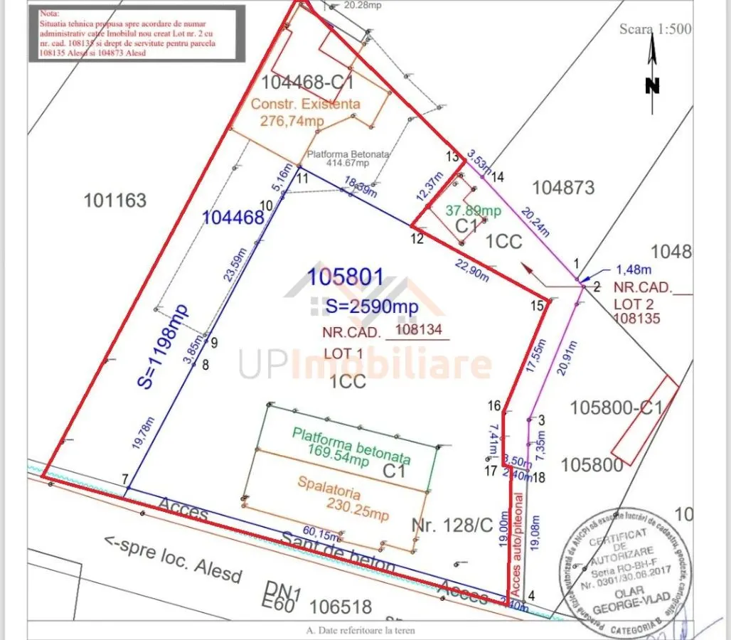 PROPRIETATE MULTIFUNCTIONALA | TEREN 3788 MP | SPALATORIE CAMIOANE + CASA |  DN1/E60 | TINAUD (ALESD) | BIHOR - foto 10