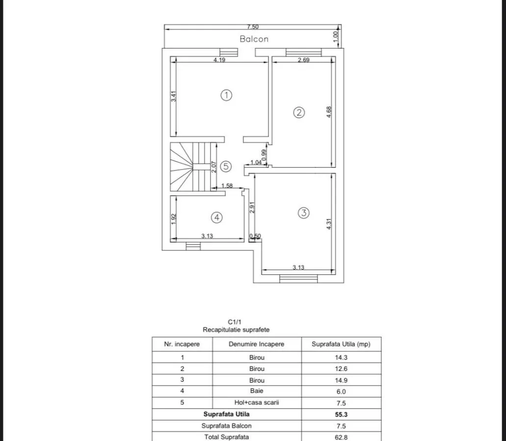 Casa Valea Lupului, 112 mp, curte 336 mp, AC, alarma - foto 15
