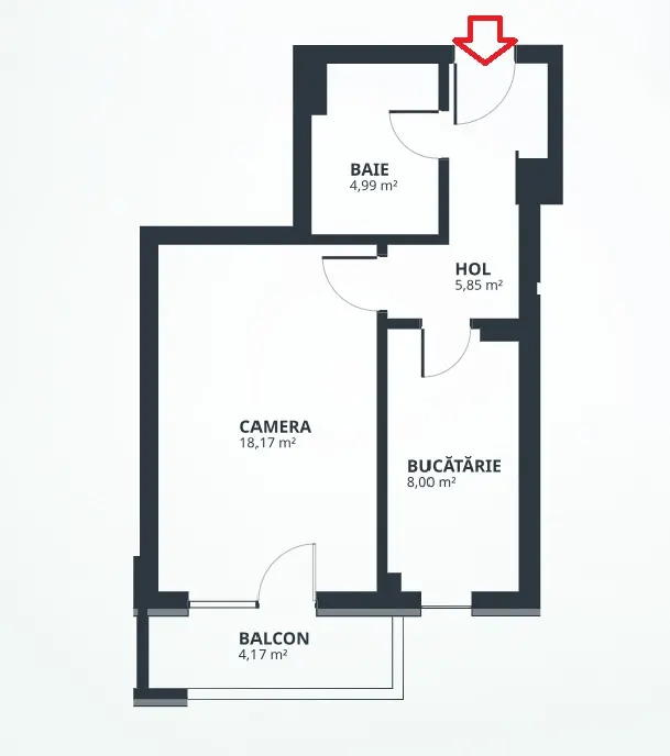 Apartament o camera Tatarasi - 42mp - mutare imediata. - foto 7