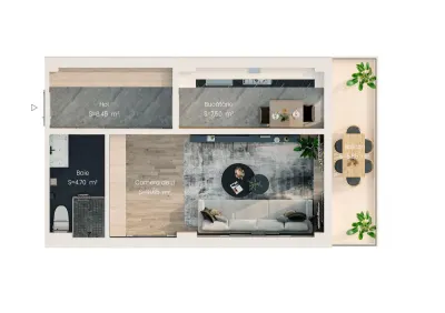 Apartament spaţios 1 cameră, 43mp - Finisaje Premium- Valea Lupului - foto 6