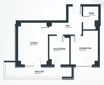 BLOC NOU! Ap. cu 2 camere decomandat Tatarasi 61 mp 114220euro+TVA - foto 8