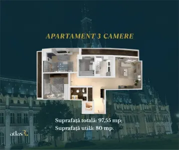 Apartament 3 camere | Intabulat | 97.55 mp | 170.679 euro | Comision 0 - foto 10