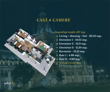 Casa plan parter | Vorovesti | 4 camere | 2 bai - foto 6