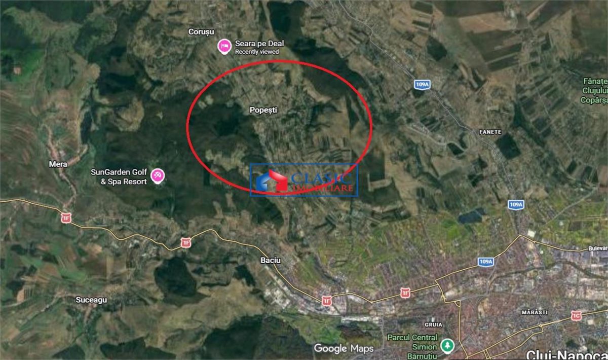 Vanzare teren pentru casa individuala, sat Popesti, toate utilitatile, Cluj-Napoca - foto 5