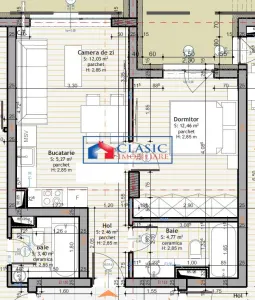 Vanzare apartament 2 camere finisat, bloc nou Floresti zona Stadionului - foto 3
