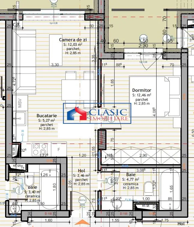 Vanzare apartament 2 camere finisat, bloc nou Floresti zona Stadionului - foto 3