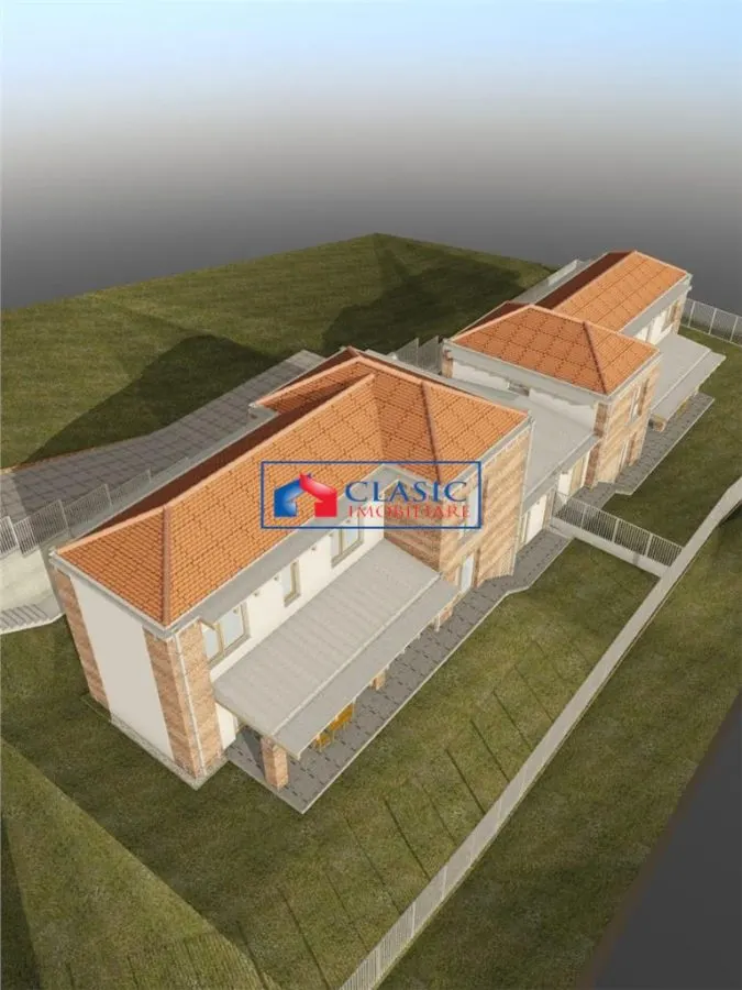Vanzare teren cu autorizatie casa alipita tip duplex Feleacu zona Valea Capriorii - foto 6