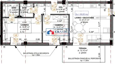 Vanzare apartament 3 camere finisat bloc nou cu CF 3 km de Auchan Iris, Cluj-Napoca - foto 4