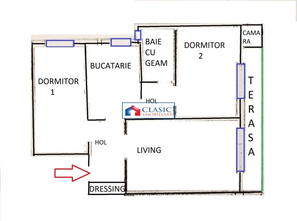 Vanzare apartament 3 camere decomandat Gheorgheni zona Parcului Detunata, Cluj-Napoca - foto 14