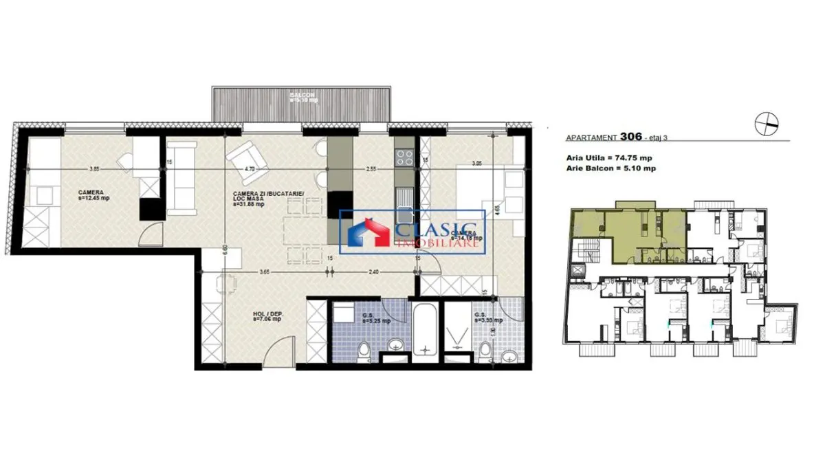 Apartament 3 camere, ansamblu rezidential nou, zona Marasti, strada Dorobantilor - foto 3