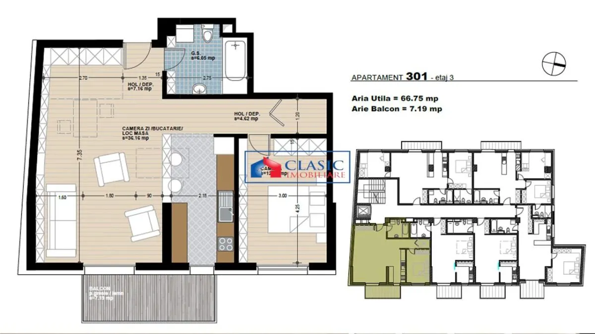 Apartament 2 camere, ansamblu rezidential nou, zona Marasti, strada Dorobantilor - foto 3