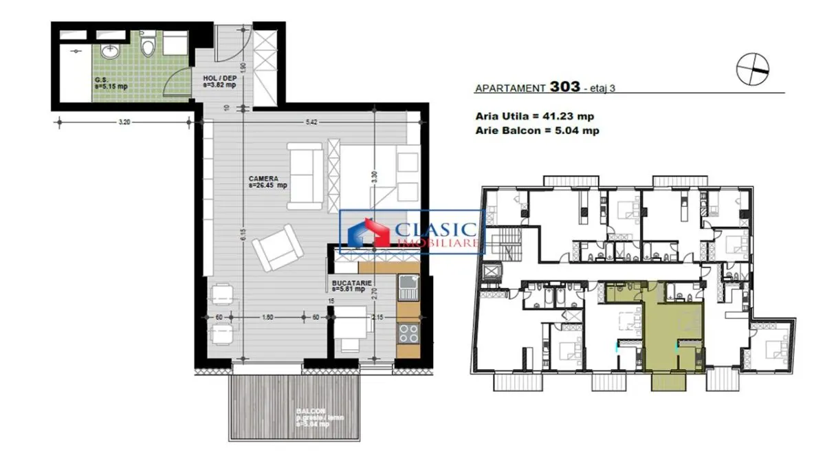 Vanzare apartament tip studio, ansamblu rezidential nou, zona Marasti, strada Dorobantilor - foto 2