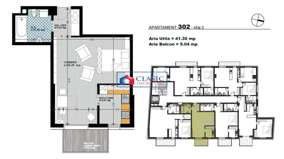 Vanzare apartament tip studio, ansamblu rezidential nou, zona Marasti, strada Dorobantilor - foto 3