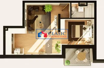 Vanzare apartament o camera cu nisa de dormit zona Intre Lacuri Marasti, Cluj-Napoca - foto 3