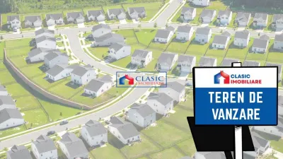 Vanzare teren cu PUZ pentru constructie casa individuala sau duplex, zona Macesului, Buna Ziua - Cluj-Napoca