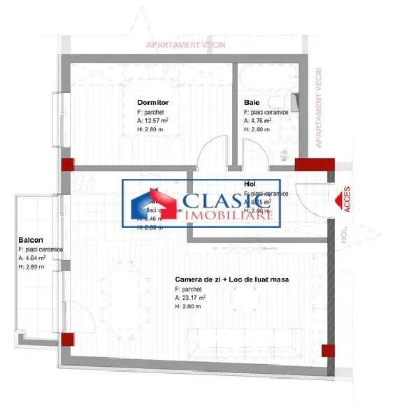 Vanzare apartament 2 camere bloc nou zona Campus Universitar Marasti, Cluj-Napoca - foto 3