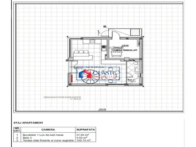 Inchiriere apartament tip penthouse 3 camere de LUX in Buna Ziua- zona Lidl - foto 8