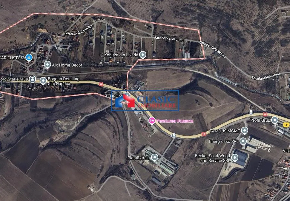 Vanzare teren autorizat pentru constructie hale, birouri si sala de evenimente, zona Radaia Baciu - foto 1