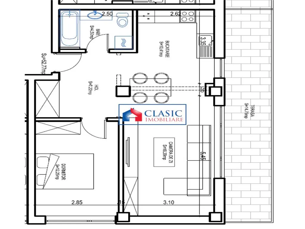 Vanzare apartament 2 camere bloc nou zona Hotel Gala Zorilor, Cluj-Napoca - foto 9