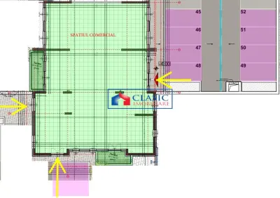 Inchiriere spatiu comercial sau birou cu suprafata de 495 mp in Marasti- zona Iulius Mall - foto 2