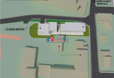 Vanzare teren 1166 mp cu proiect imobiliar autorizat S+P+2E pentru Clinica si Birouri in Gruia - foto 3