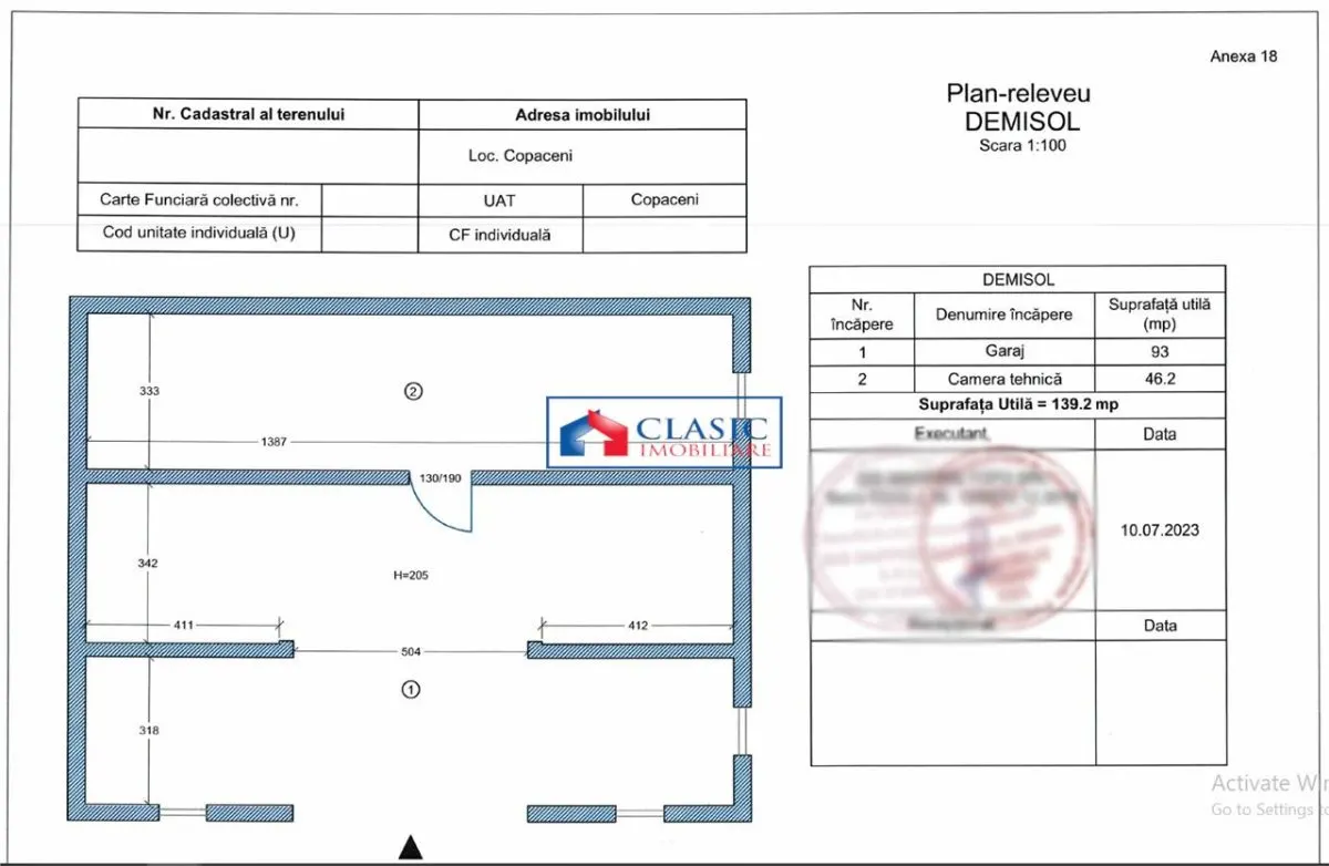Vanzare parte duplex in Copaceni, 263 mp utili, semifinisat! - foto 11