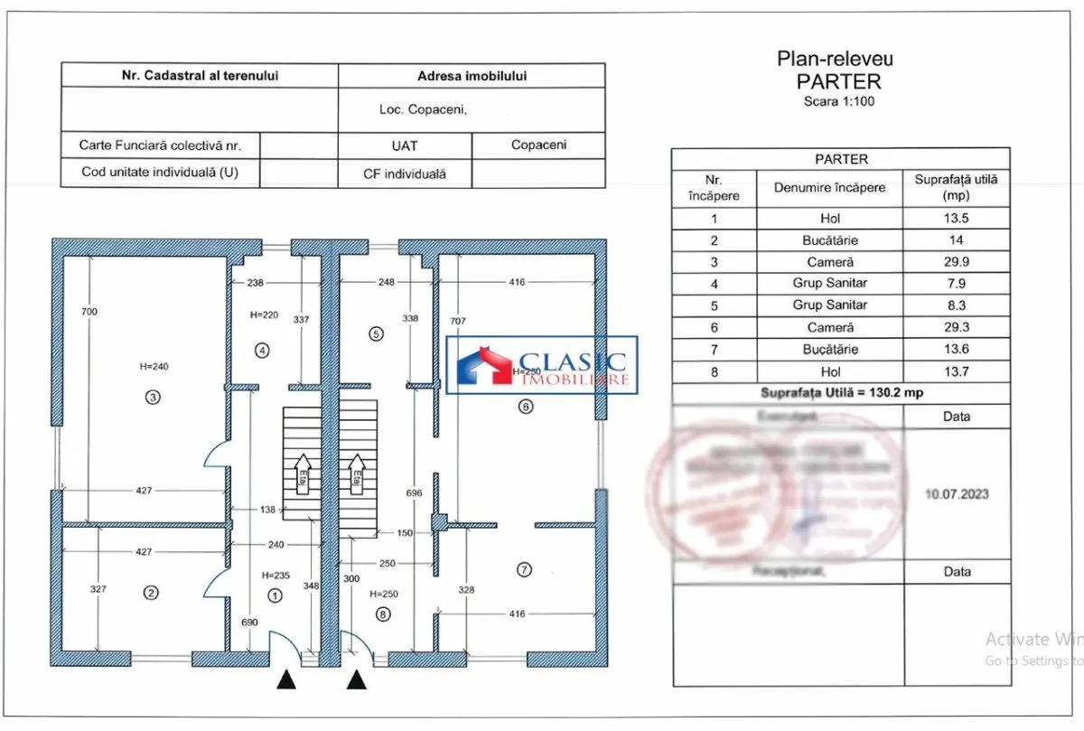 Vanzare parte duplex in Copaceni, 263 mp utili, semifinisat! - foto 12