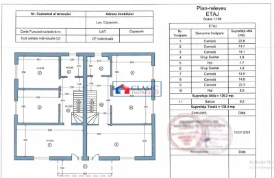 Vanzare parte duplex in Copaceni, 263 mp utili, semifinisat! - foto 13