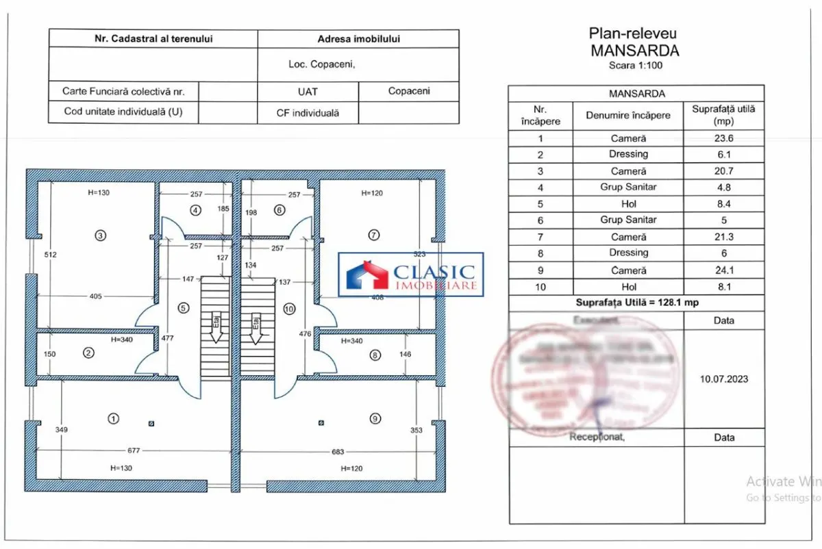 Vanzare parte duplex in Copaceni, 263 mp utili, semifinisat! - foto 14
