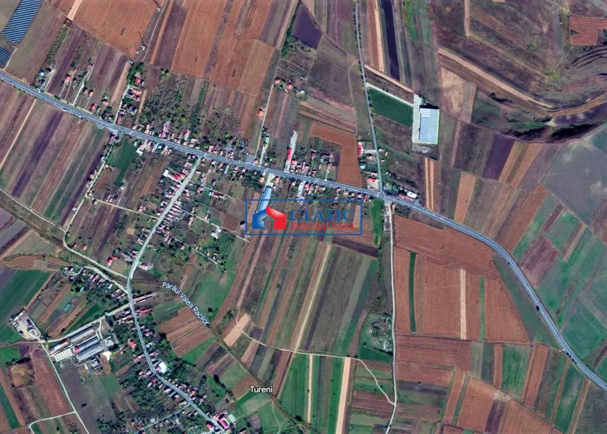 Vanzare teren cu hala pentru productie si depozitare zona Tureni, Feleacu - foto 1