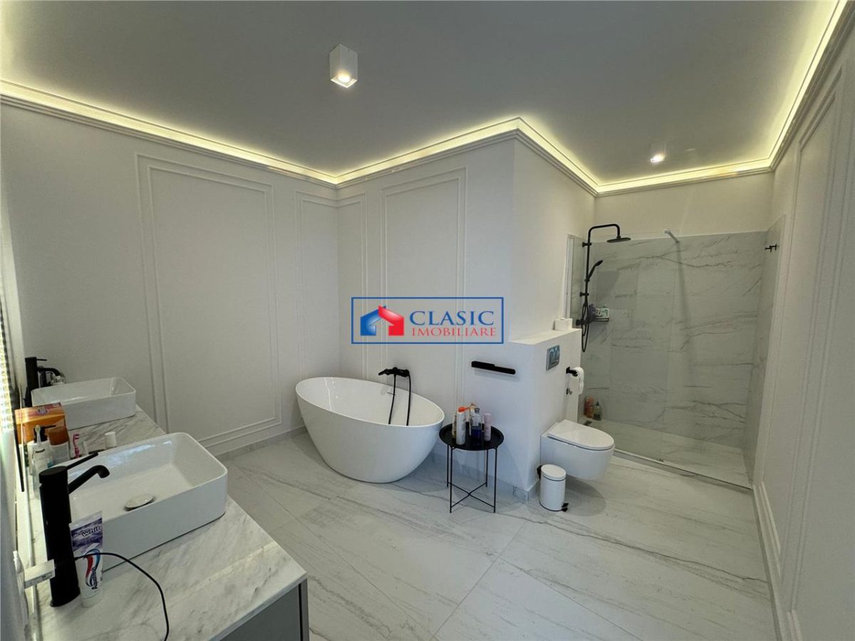 Vanzare casa individuala zona linistita, constructie noua, arhitectura moderna, piscina, alee privata, Andrei Muresanu - foto 13