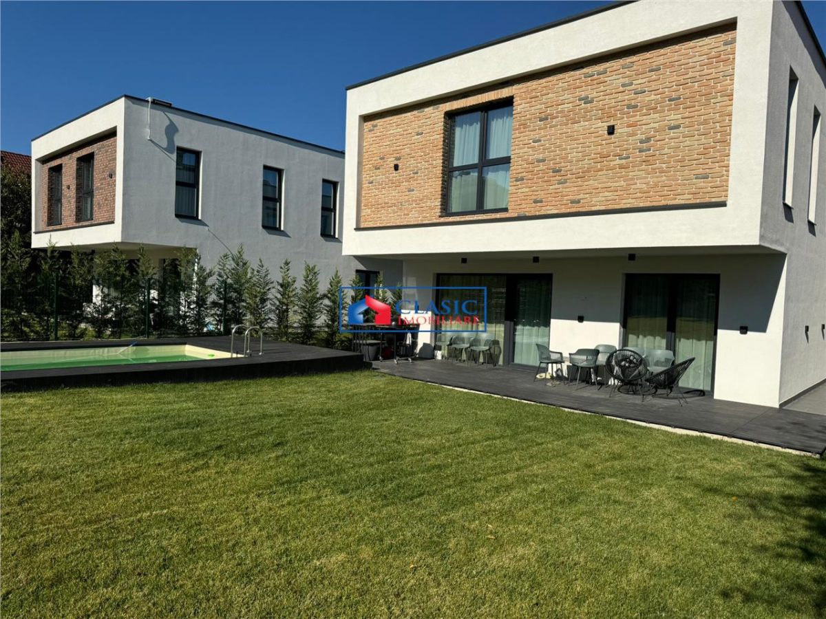 Vanzare casa individuala zona linistita, constructie noua, arhitectura moderna, piscina, alee privata, Andrei Muresanu - foto 20