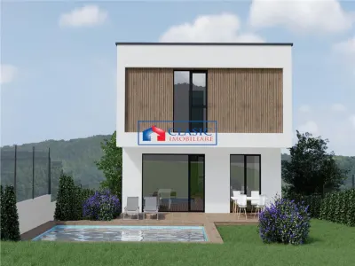 Vanzare casa individuala zona linistita, constructie noua, arhitectura moderna, piscina, alee privata, Andrei Muresanu - foto 3