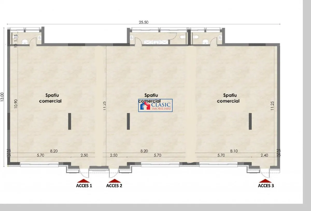 Inchiriere spatiu comercial-birou 280 mp in Buna Ziua-Lidl - foto 1