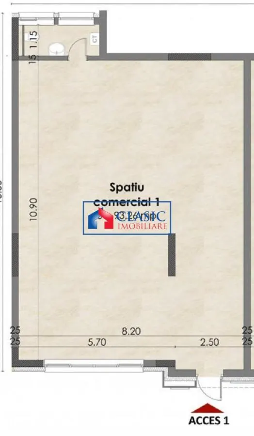 Inchiriere spatiu comercial- birou 96 mp in Buna Ziua- zona Lidl, Cluj Napoca - foto 1