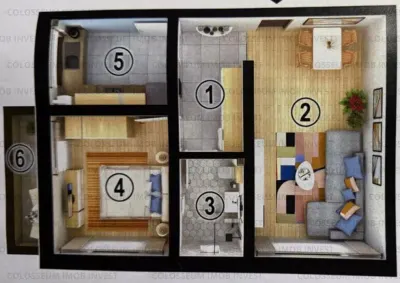 Apartament 2 camere, decomandat - zona Sanpetru - Sanpetru