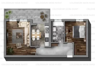 Apartament 2 camere, decomandat - zona Noua - foto 17