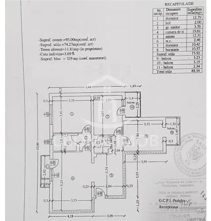 Vanzare apartament spatios 3 camere mobilat Ploiesti str Marasesti - foto 16