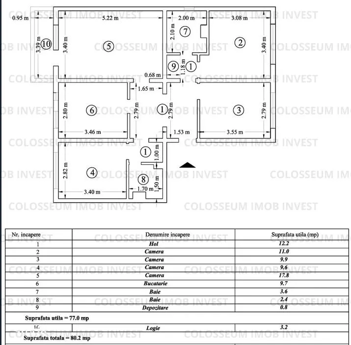 Apartament 4 camere, decomadat - zona Astra - foto 20