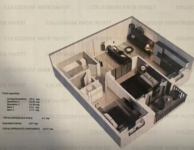 Apartament 3 camere, decomandat - zona Triaj - foto 9