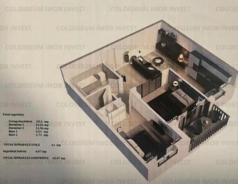Apartament 3 camere, decomandat - zona Triaj - foto 9
